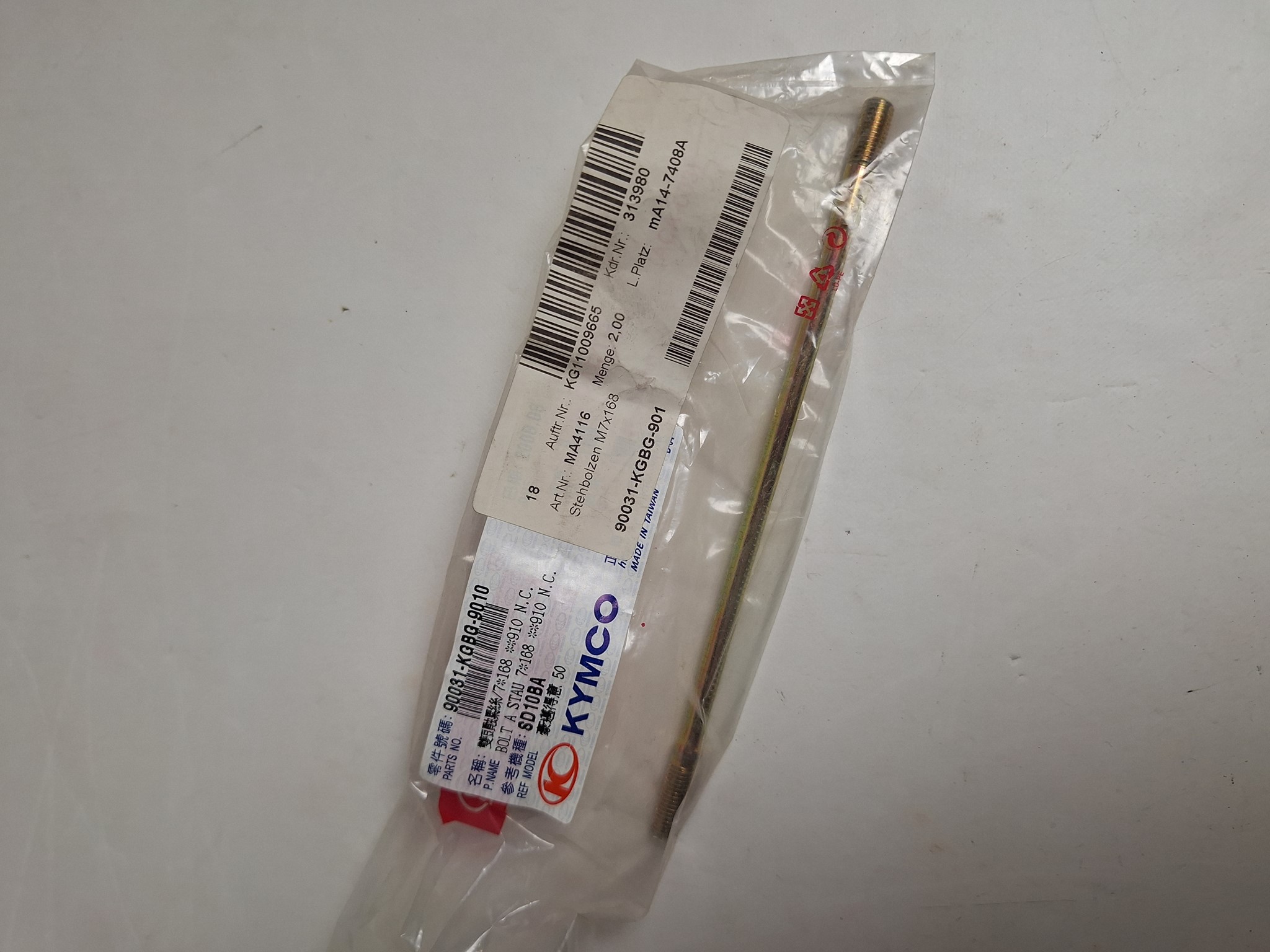 Picture of Kymco  STEHBOLZEN  90031-KGBG-9010